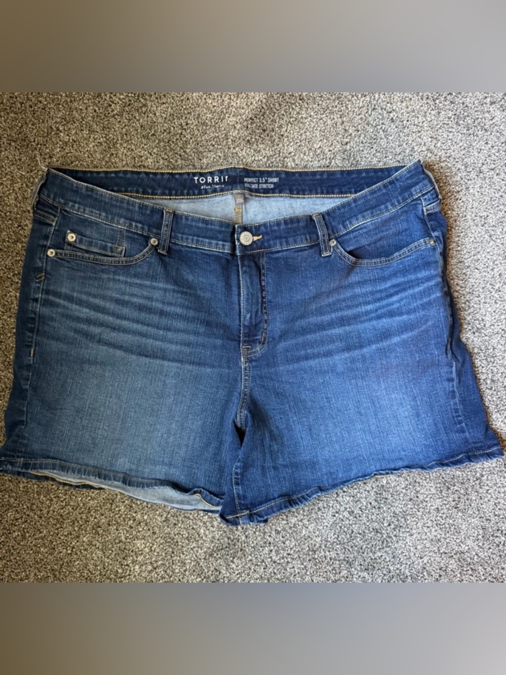 Torrid Dark Blue Jean Shorts